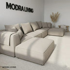 Forma XL U-Shape Sofa with Footstool – End Unit