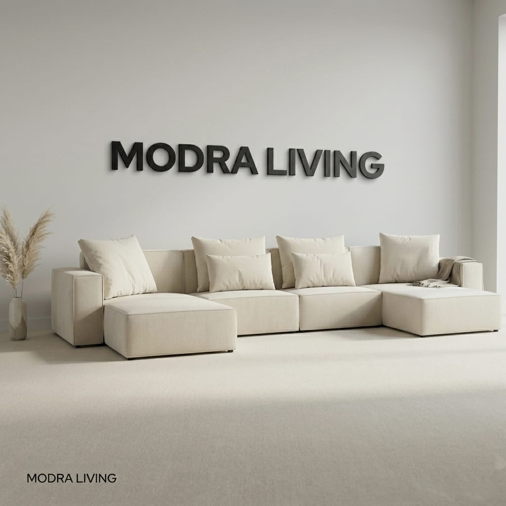 Forma XL U-Shape Sofa with Footstool – End Module