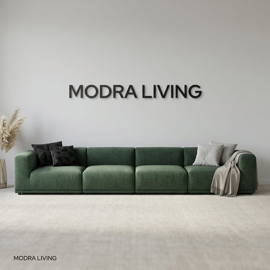 XL Sofa Forest Green
