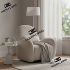 Swivel Rocker Power Recliner Chair Amber Mink