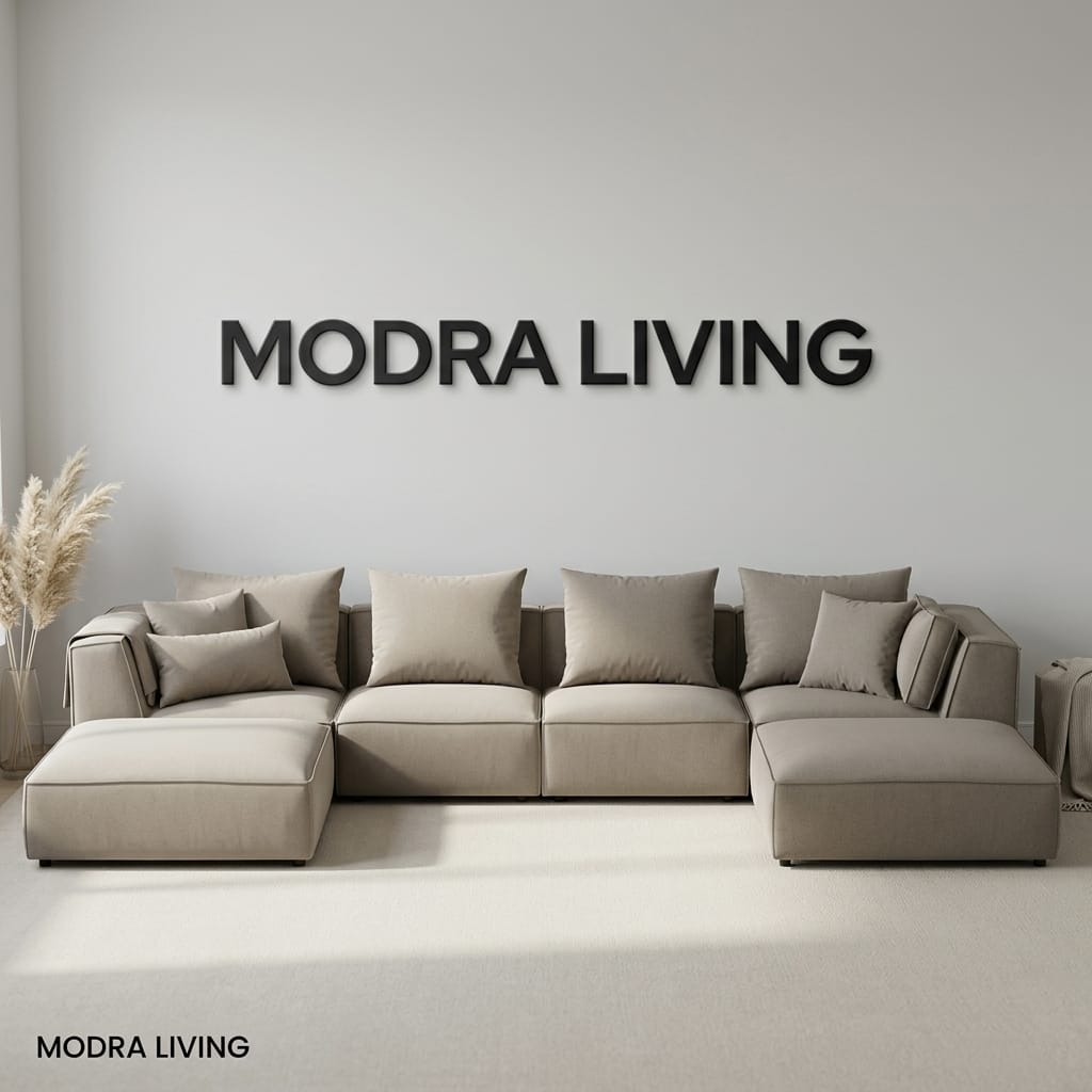 Forma XL U-Shape Sofa with Footstool – End Unit
