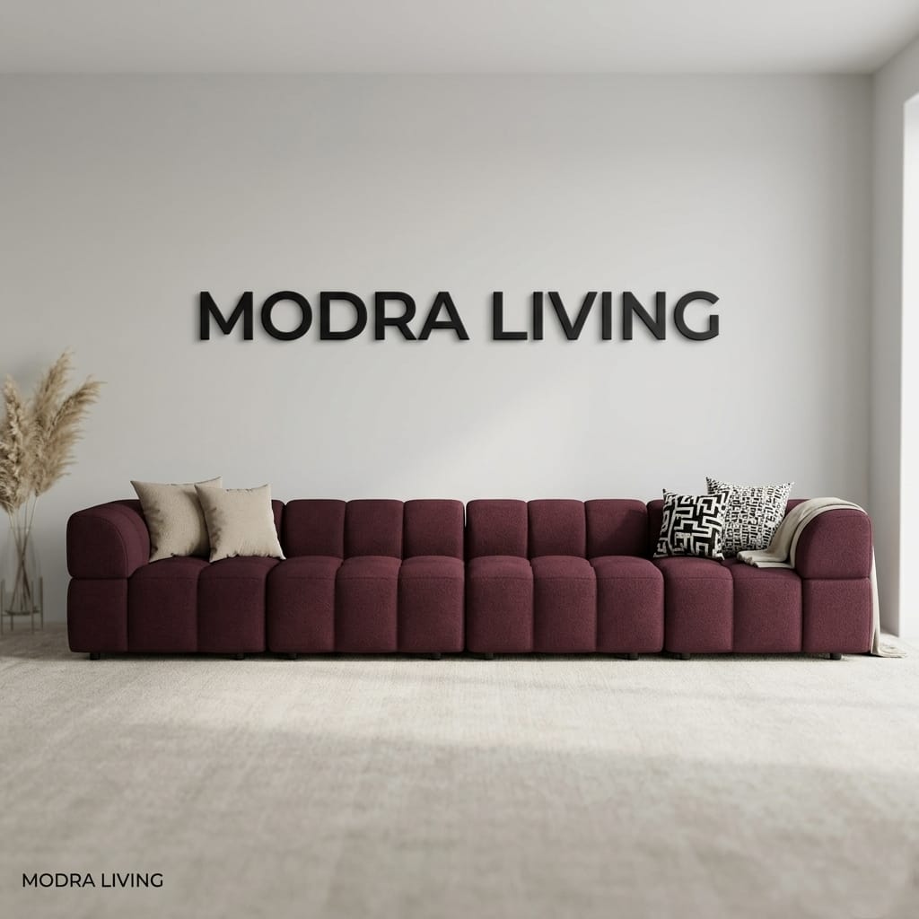 XL Sofa Deep Burgundy