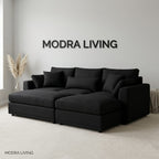 Forma Right Corner Sofa & Footstool Set