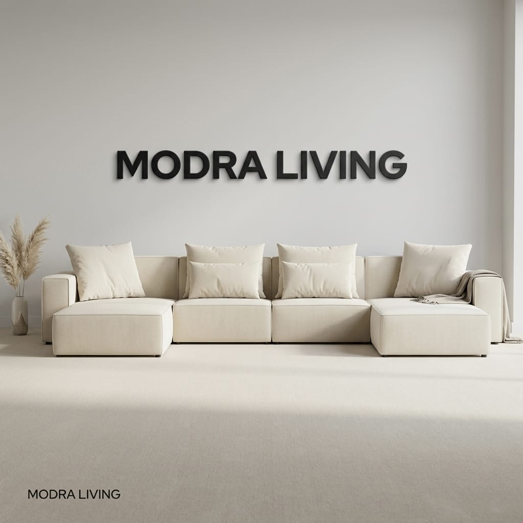 Forma XL U-Shape Sofa with Footstool – End Module