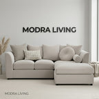 Forma Right Corner Sofa – Stone Finish