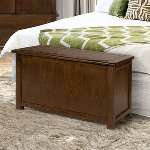Boston Dark Ottoman - Dark laquered finish
