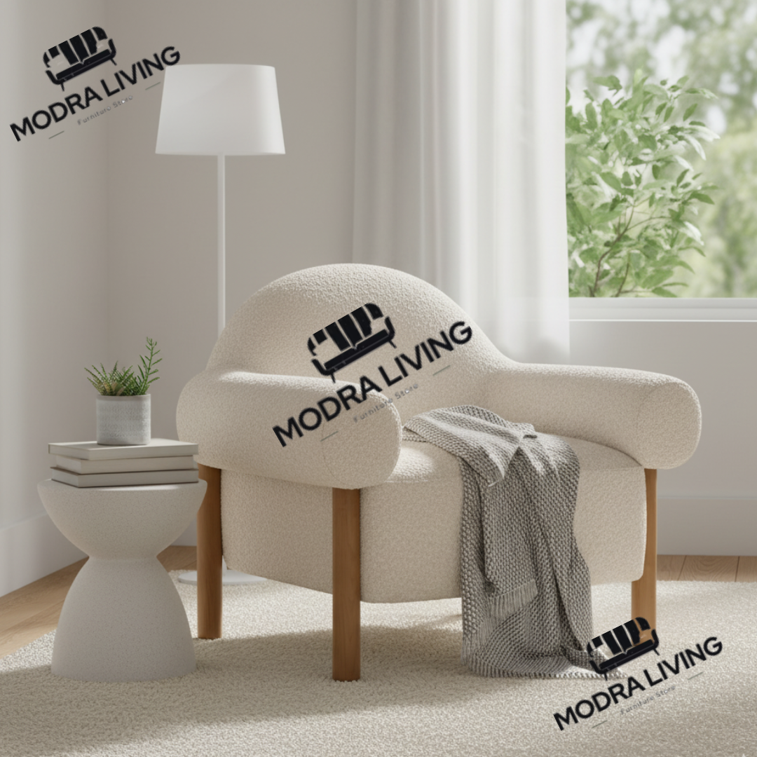 Accent Chair Fossil Stone