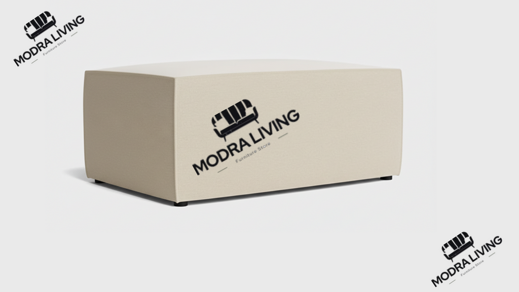 Footstool Almost Oyster