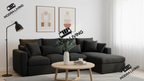Forma Right Corner Sofa & Footstool Set