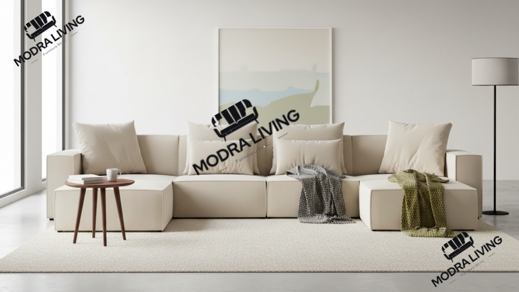 Forma XL U-Shape Sofa with Footstool – End Module