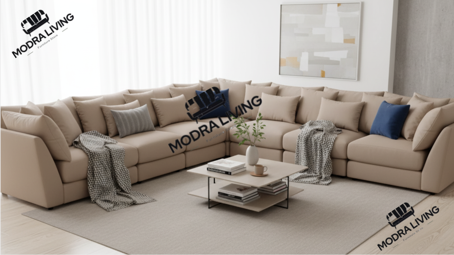 Forma XL U-Shape Sofa – Open End Configuration