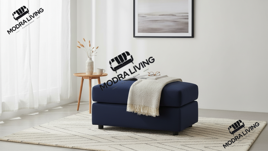 Footstool Blue