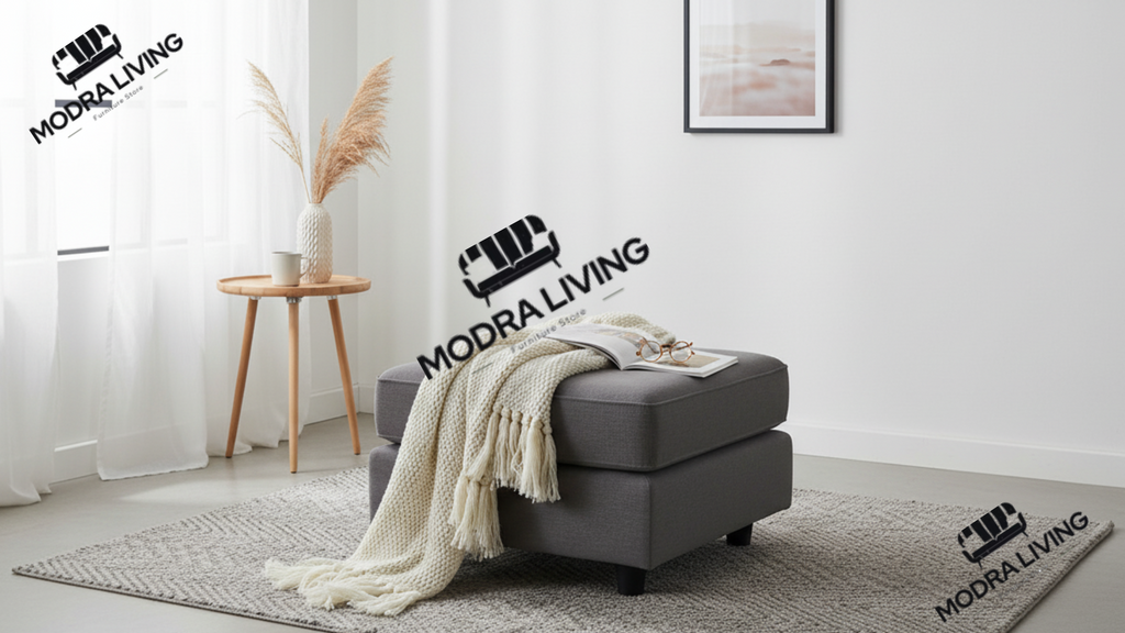 Footstool  Summer Linen