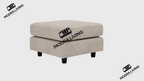 Footstool Summer Linen