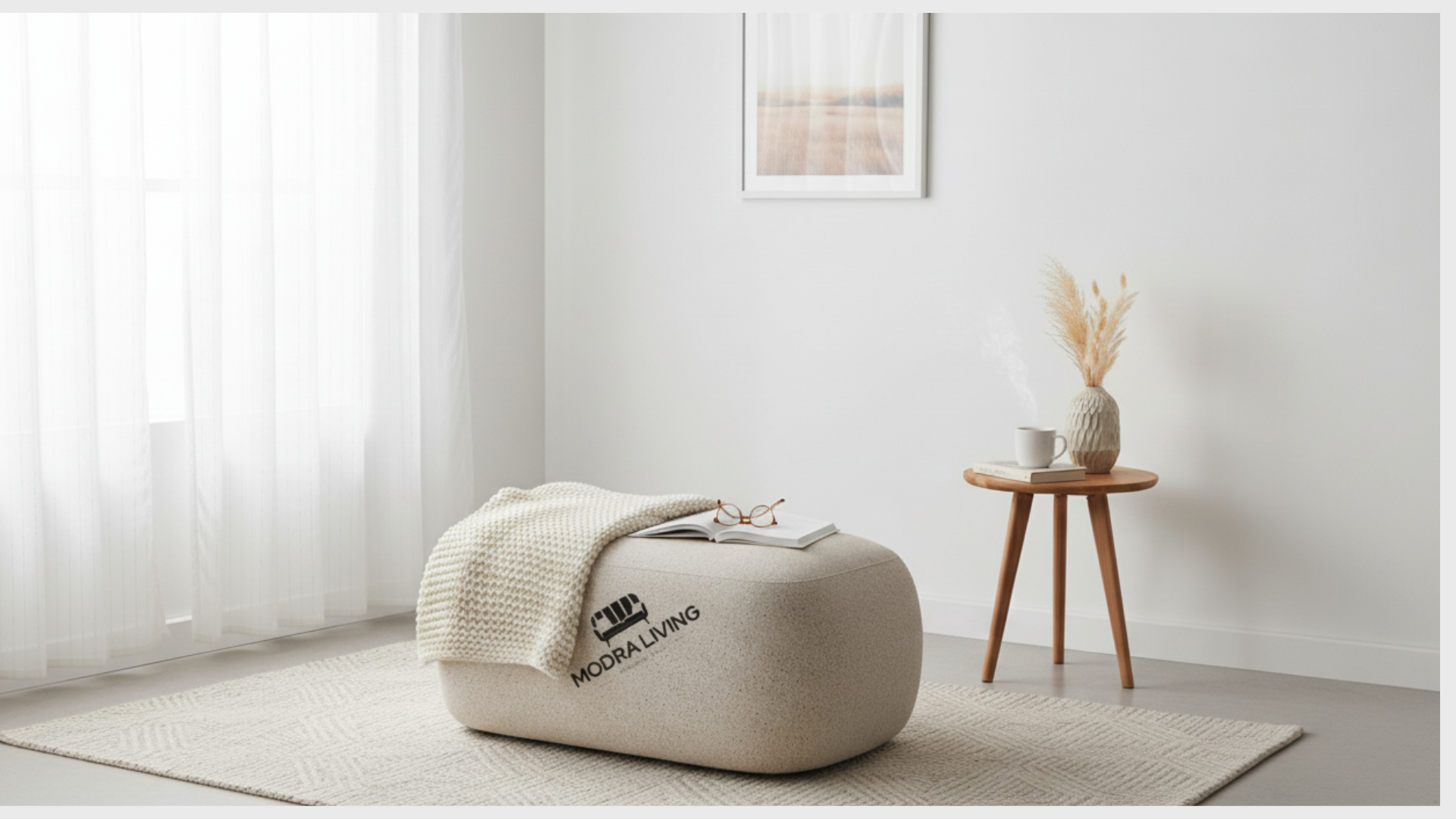 Footstool Dusty Cream