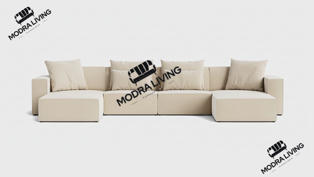 Forma XL U-Shape Sofa with Footstool – End Module