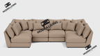 Forma XL U-Shape Sofa – Open End Configuration