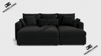 Forma Right Corner Sofa & Footstool Set