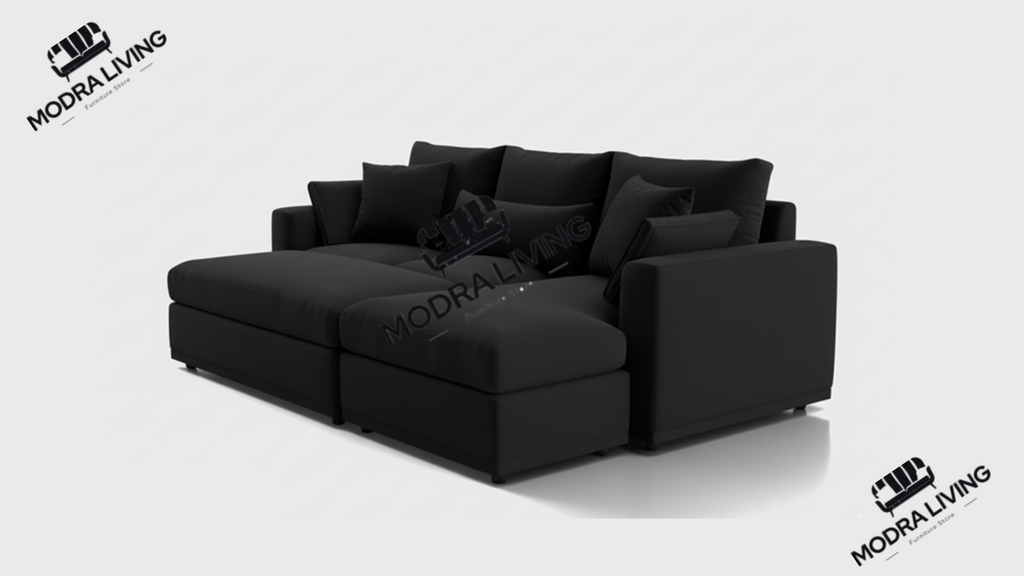 Forma Right Corner Sofa & Footstool Set