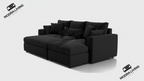 Forma Right Corner Sofa & Footstool Set