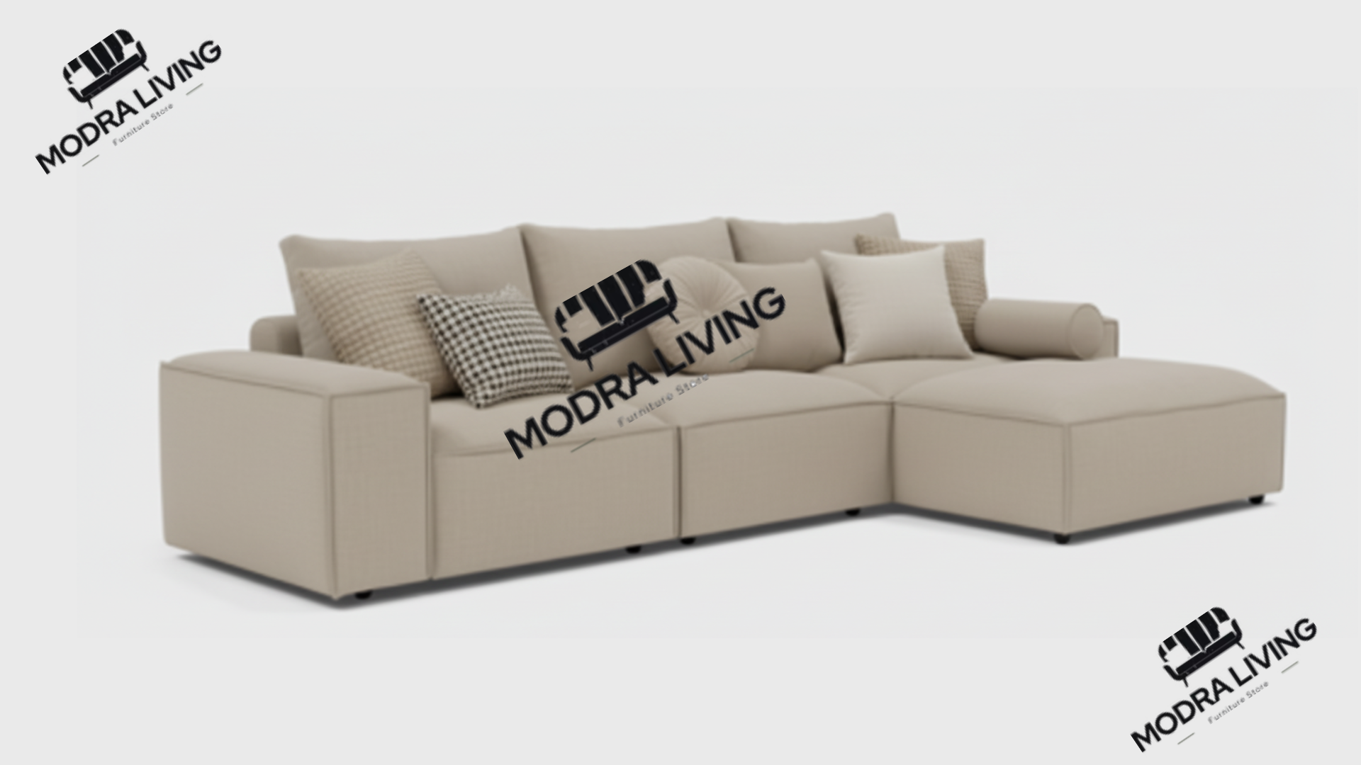 Forma Left/Right Corner Sofa with Footstool – End Module