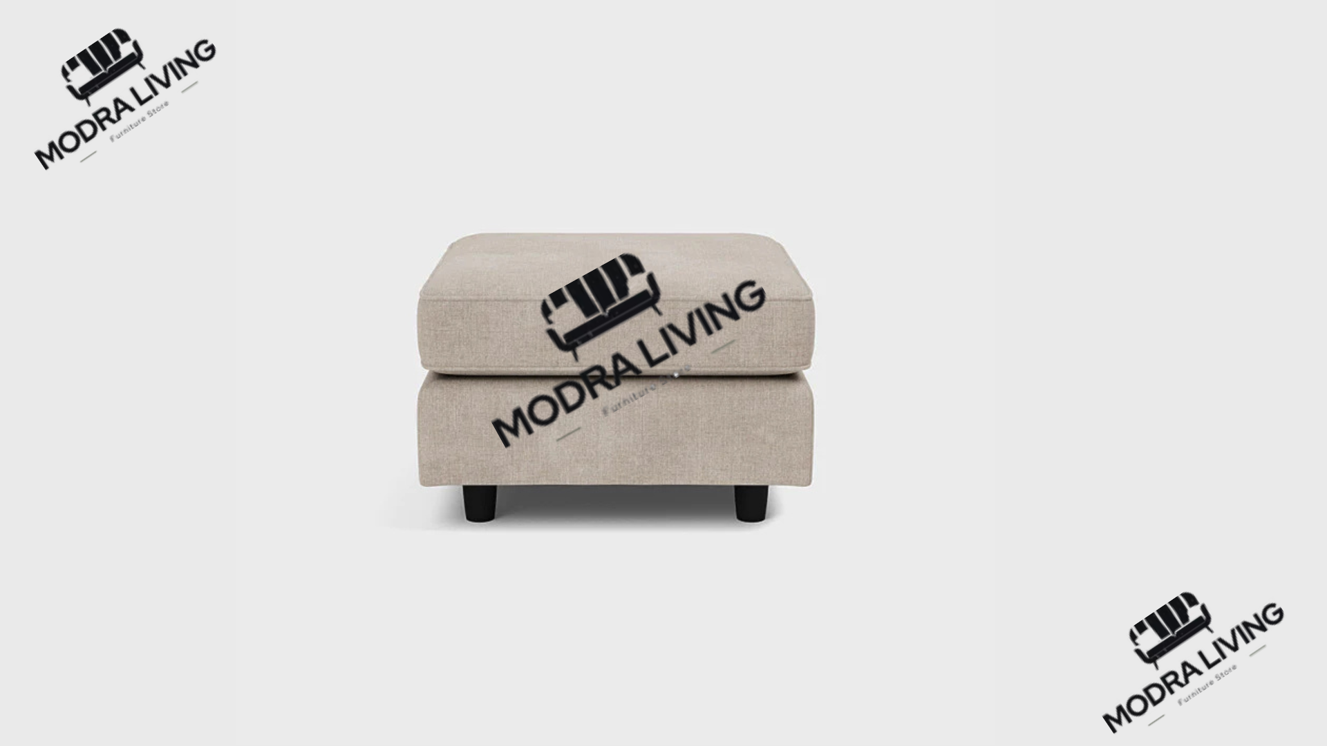 Footstool Summer Linen