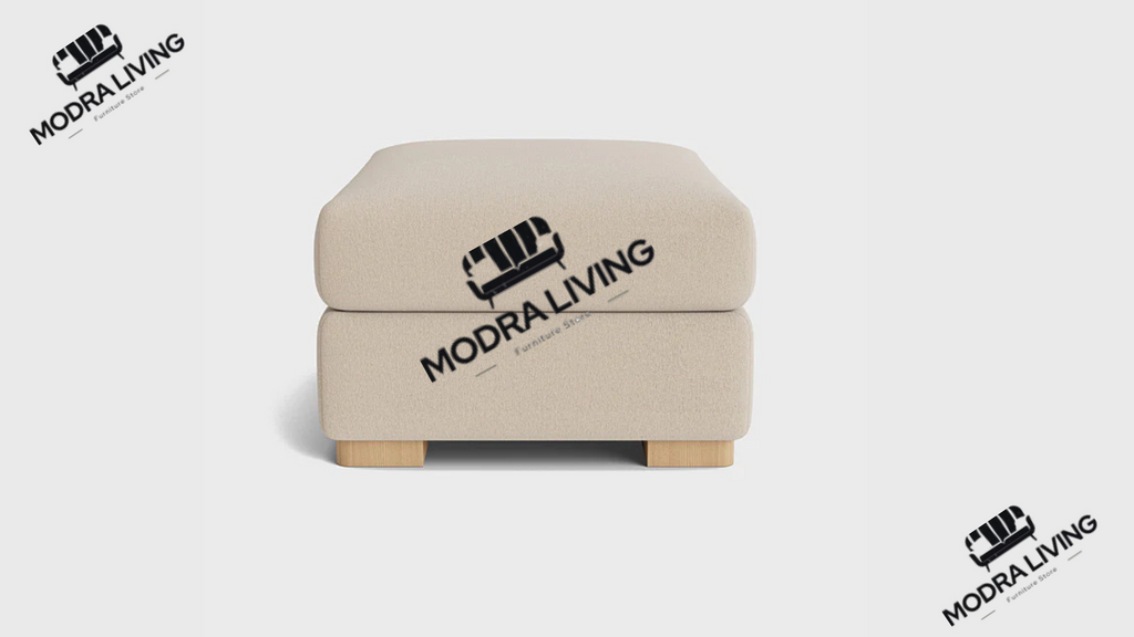 Footstool Natural Cream