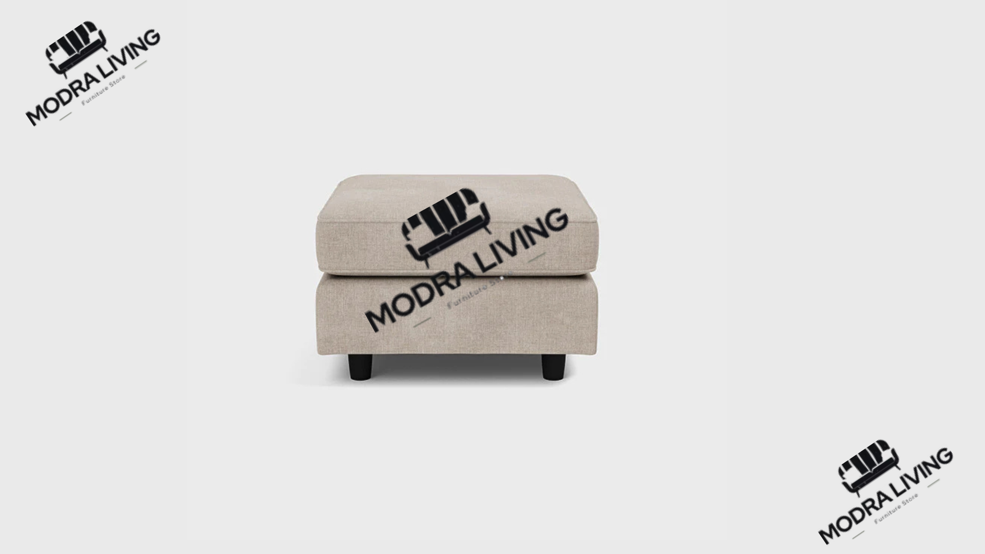 Footstool Summer Linen