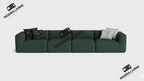 XL Sofa Forest Green