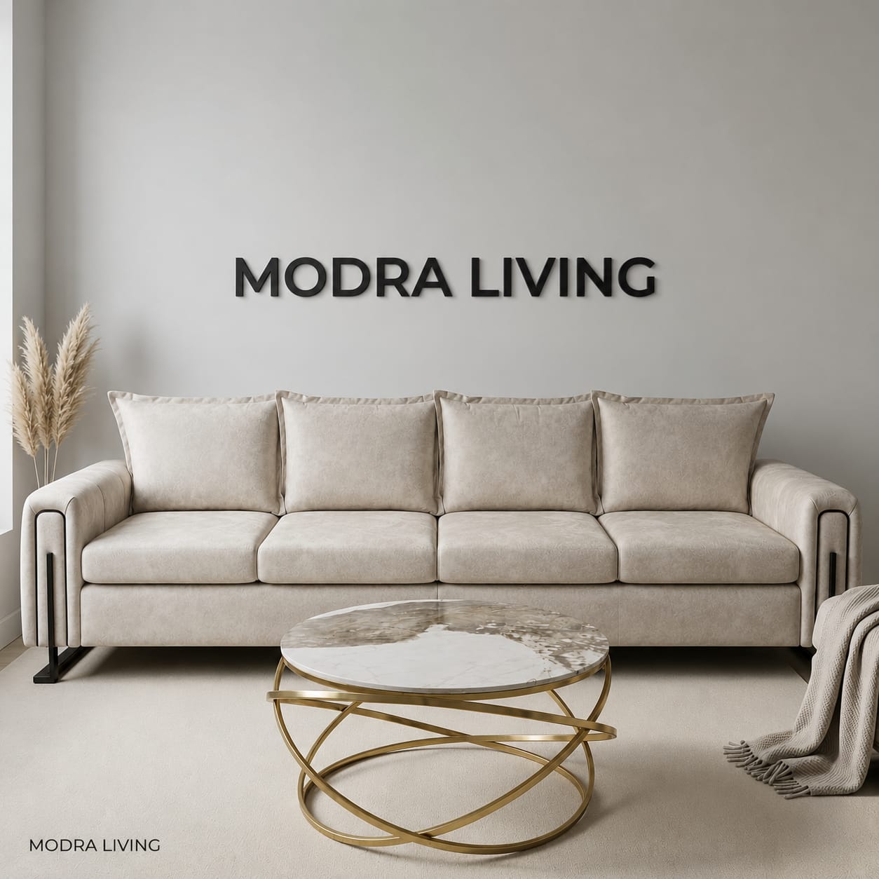 Milano 4-Seater Premium Fabric Sofa