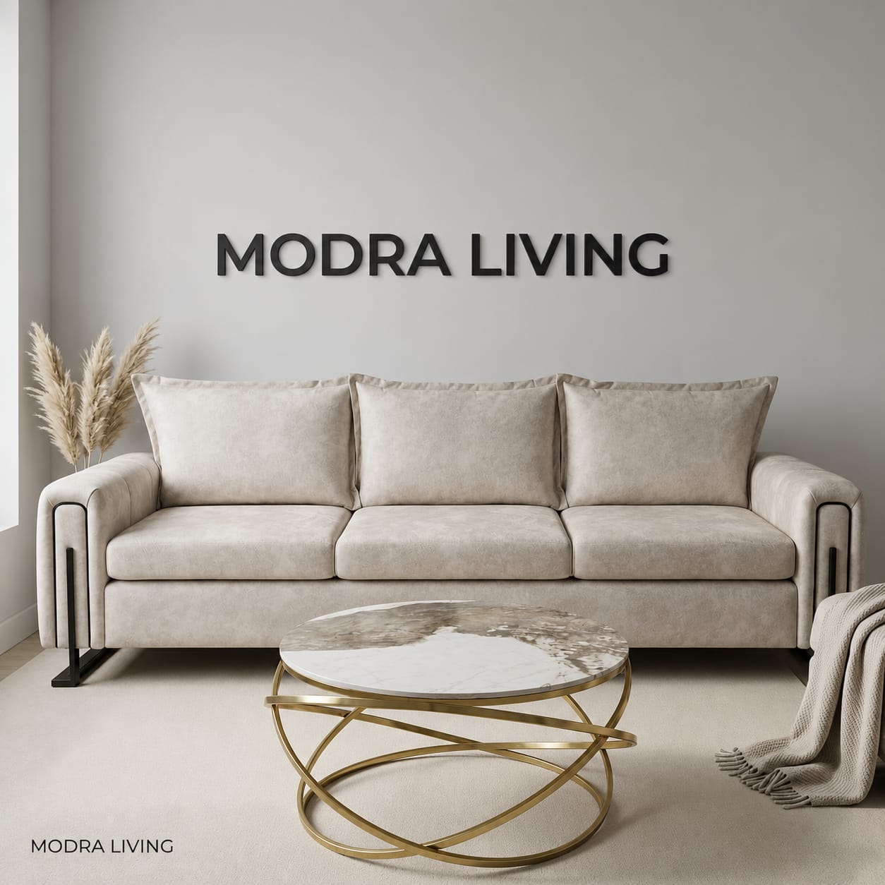 Milano 3-Seater Premium Fabric Sofa