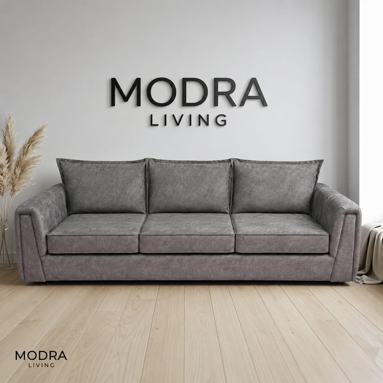 Verona 3-Seater Premium Fabric Sofa