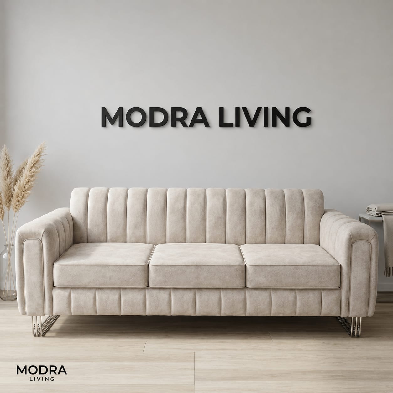 Siena 3-Seater Premium Fabric Sofa
