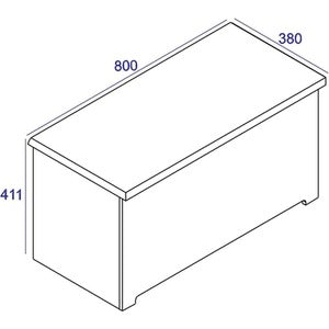 Colorado Ottoman - Warm White