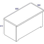 Colorado Ottoman - Warm White