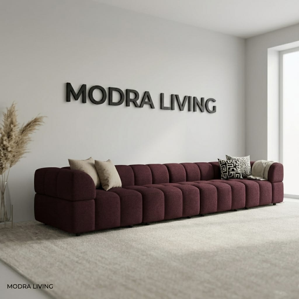 XL Sofa Deep Burgundy